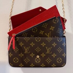 Louis Vuitton Monogram Felicie Pochette Crossbody Bag